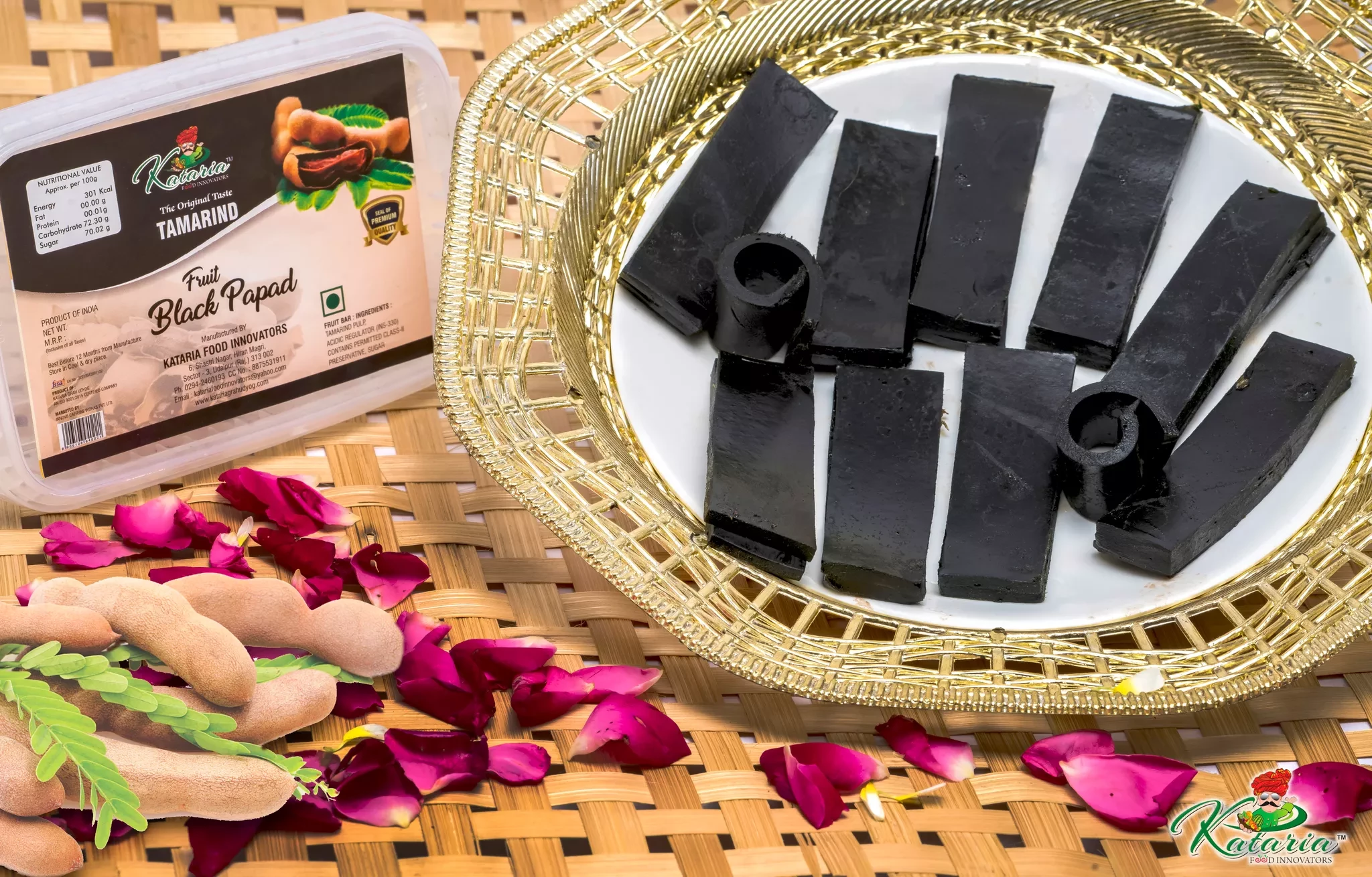 Tamarind Black Papad, 500g-1.webp